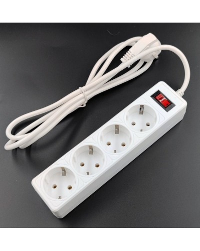 SP4W-530 GARDA. Сетевой фильтр 4 розетки,3м, белый. 5bites в Астрахани
