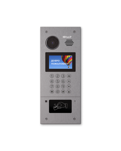AA-07FB SILVER. Вызывная панель IP-домофона. BAS-IP в Астрахани