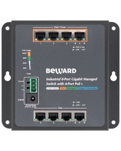 STWP-08HP4. Коммутатор 8-портовый. Beward в Астрахани