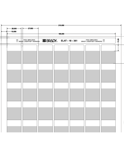 ELAT-18-361-2.5 (уп. 2500 шт.): Этикетка в Астрахани