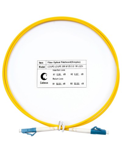 FOP(s)-9-LC-LC-1,5m (8332c). Патч-корд оптический. CABEUS в Астрахани
