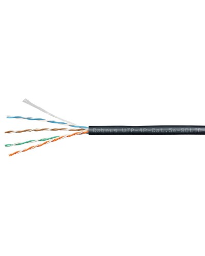 UTP-4P-Cat.5e-SOLID-OUT-PE-UV (11246c). Кабель «витая пара» (LAN) для структурированных систем связи. CABEUS в Астрахани