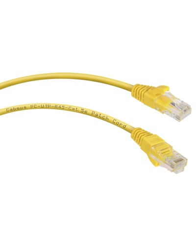PC-UTP-RJ45-Cat.5e-5m-YL (7688c), желтый. Патч-корд медный. CABEUS в Астрахани