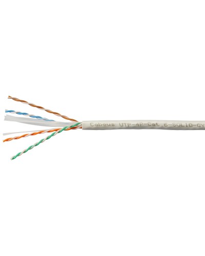 UTP-4P-Cat.6-SOLID-GY (7178c). Кабель «витая пара» (LAN) для структурированных систем связи. CABEUS в Астрахани