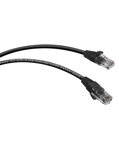 PC-UTP-RJ45-Cat.5e-0.5m-BK-LSZH (9536c), чёрный. Патч-корд медный. CABEUS в Астрахани