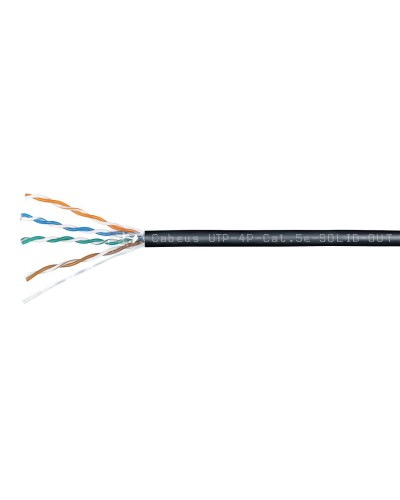 UTP-4P-Cat.5e-SOLID-OUT-LSZH-UV (7172c). Кабель «витая пара» (LAN) для структурированных систем связи. CABEUS в Астрахани