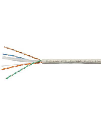 UTP-4P-Cat.6-SOLID-LSZH-WH (11871c). Кабель «витая пара» (LAN) для структурированных систем связи. CABEUS в Астрахани