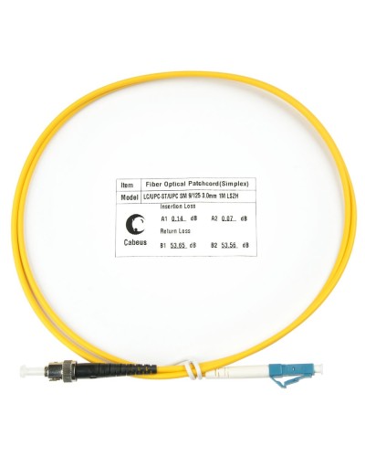FOP(s)-9-LC-ST-1,5m (8351c). Патч-корд оптический. CABEUS в Астрахани