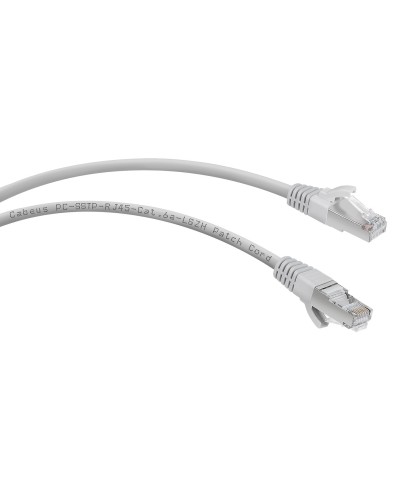 PC-SSTP-RJ45-Cat.6a-1m-LSZH (7901c), серый. Патч-корд медный. CABEUS в Астрахани