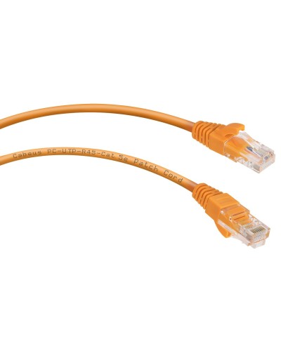 PC-UTP-RJ45-Cat.5e-0.5m-OR-LSZH (9520c), оранжевый. Патч-корд медный. CABEUS в Астрахани