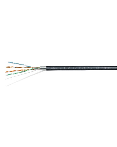FTP-4P-Cat.5e-SOLID-OUT-LSZH-UV (7176c). Кабель «витая пара» (LAN) для структурированных систем связи. CABEUS в Астрахани