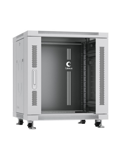SH-05C-12U60/80 (7646c). Шкаф телекоммуникационный 19 напольный 12U. CABEUS в Астрахани