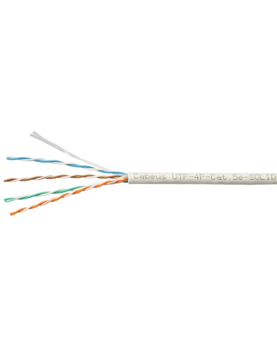UTP-4P-Cat.5e-SOLID-LSZH-GY-LIGHT (9996c). Кабель «витая пара» (LAN) для структурированных систем связи. CABEUS в Астрахани