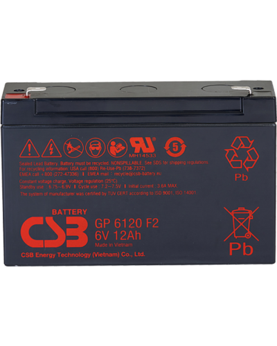 CSB GP 6120. Аккумулятор герметичный свинцово-кислотный. CSB в Астрахани