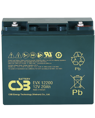 CSB EVX 12200. Аккумулятор герметичный свинцово-кислотный. CSB в Астрахани