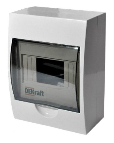ЩРН-П-8 IP41 настенный (31010DEK). Щиток модульный с прозрачной дверцей. DEKraft в Астрахани