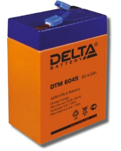 Delta DTM 6045. Аккумулятор герметичный свинцово-кислотный. Delta в Астрахани