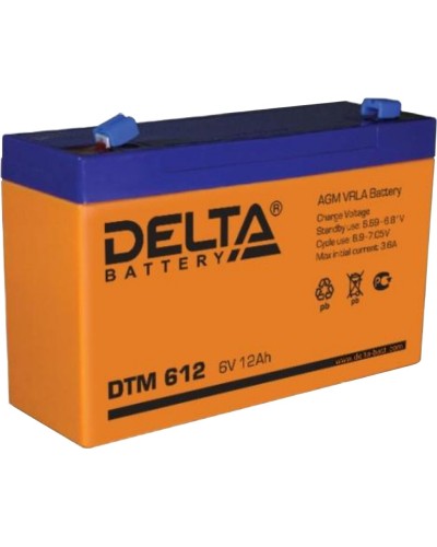 Delta DTM 612. Аккумулятор герметичный свинцово-кислотный. Delta в Астрахани