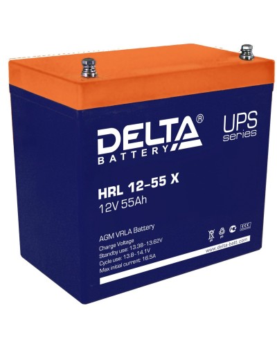 Delta HRL 12-55 X. Аккумулятор герметичный свинцово-кислотный. Delta в Астрахани