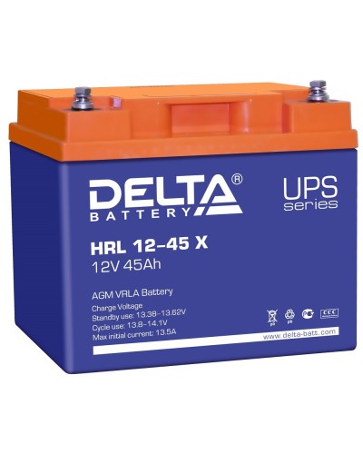 Delta HRL 12-45 X. Аккумулятор герметичный свинцово-кислотный. Delta в Астрахани