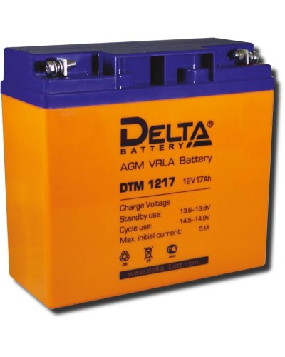 Delta DTM 1217. Аккумулятор герметичный свинцово-кислотный. Delta в Астрахани