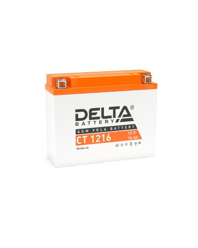 Delta CT 1216. Аккумулятор герметичный свинцово-кислотный стартерный. Delta в Астрахани