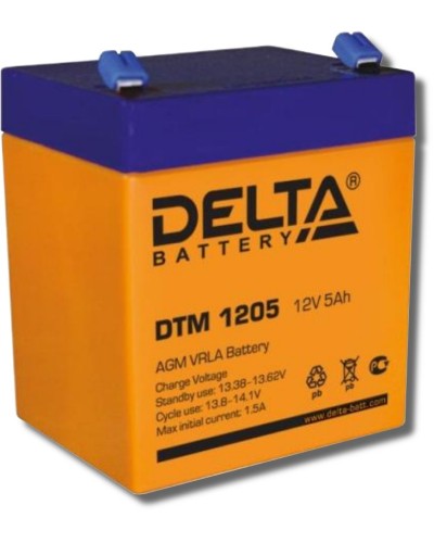 Delta DTM 1205. Аккумулятор герметичный свинцово-кислотный. Delta в Астрахани