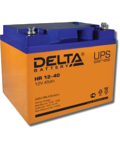 Delta HR 12-40. Аккумулятор герметичный свинцово-кислотный. Delta в Астрахани