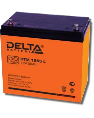 Delta DTM 1255 L. Аккумулятор герметичный свинцово-кислотный. Delta в Астрахани