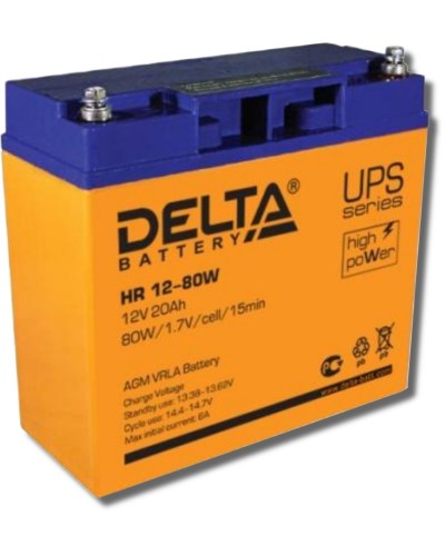 Delta HR 12-80 W. Аккумулятор герметичный свинцово-кислотный. Delta в Астрахани