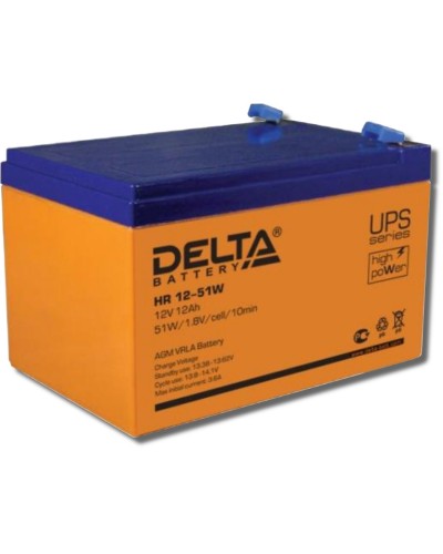 Delta HR 12-51 W. Аккумулятор герметичный свинцово-кислотный. Delta в Астрахани