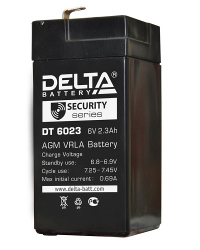 Delta DT 6023 (75мм). Аккумулятор герметичный свинцово-кислотный. Delta в Астрахани