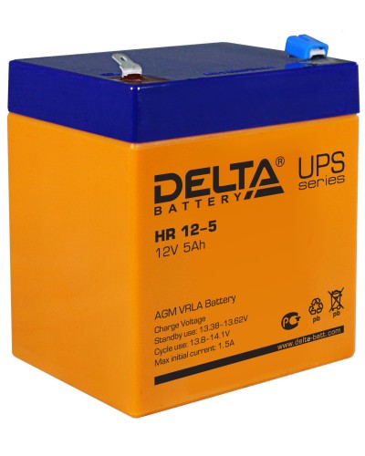 Delta HR 12-5. Аккумулятор герметичный свинцово-кислотный. Delta в Астрахани