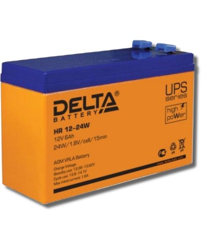 Delta HR 12-24 W. Аккумулятор герметичный свинцово-кислотный. Delta в Астрахани