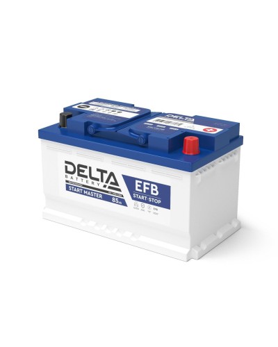 Delta START MASTER EFB 1285 (85 Ah). Аккумулятор автомобильный герметичный свинцово-кислотный. Delta в Астрахани