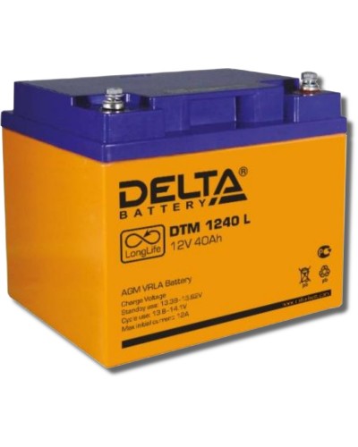Delta DTM 1240 L. Аккумулятор герметичный свинцово-кислотный. Delta в Астрахани