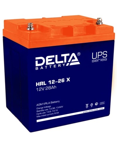 Delta HRL 12-26 X. Аккумулятор герметичный свинцово-кислотный. Delta в Астрахани