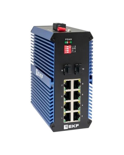 TSX-U-2GX/SFP-8GTP. Промышленный неуправляемый коммутатор. EKF в Астрахани