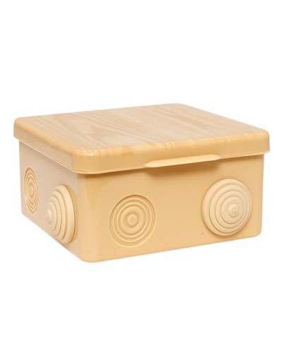 КМР-030-014 с крышкой (100х100х55) светлое дерево IP54 (plc-kmr-030-014-s). Коробка распределительная. EKF в Астрахани