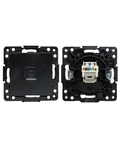 Стокгольм Механизм Розетки RJ-45 1-местной (EZK01-035-10). Механизм Розетки RJ-45 1-местной. EKF в Астрахани