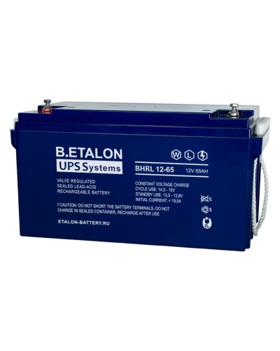 B.ETALON BHRL 12-65. Аккумулятор герметичный свинцово-кислотный. ETALON в Астрахани