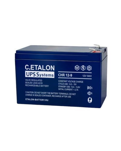 C.ETALON CHR 12-9. Аккумулятор герметичный свинцово-кислотный. ETALON в Астрахани