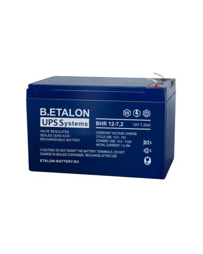 B.ETALON BHR 12-7,2. Аккумулятор герметичный свинцово-кислотный. ETALON в Астрахани