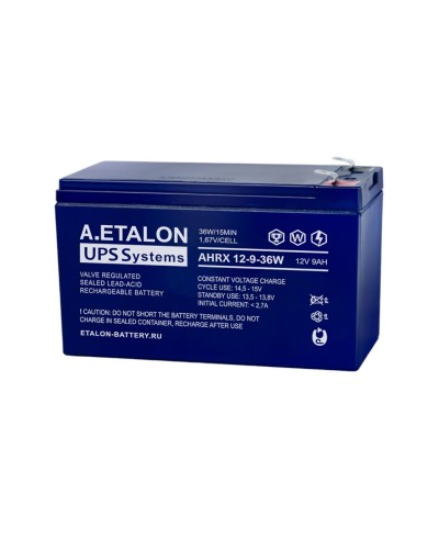 A.ETALON AHRX 12-9-36W. Аккумулятор герметичный свинцово-кислотный. ETALON в Астрахани