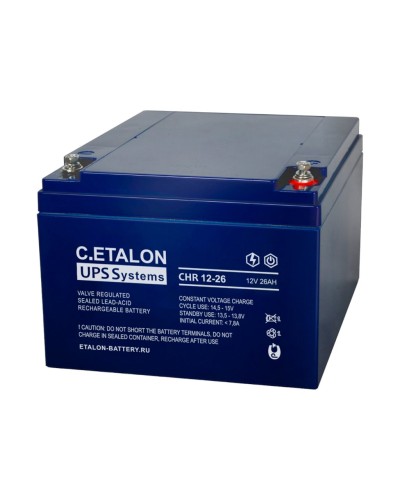 C.ETALON CHR 12-26. Аккумулятор герметичный свинцово-кислотный. ETALON в Астрахани