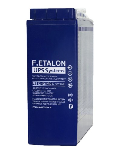 F.ETALON FTE 12-105 PRO X. Аккумулятор герметичный свинцово-кислотный. ETALON в Астрахани