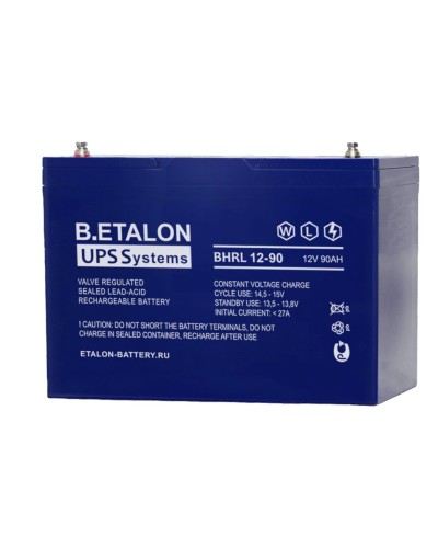 B.ETALON BHRL 12-90. Аккумулятор герметичный свинцово-кислотный. ETALON в Астрахани