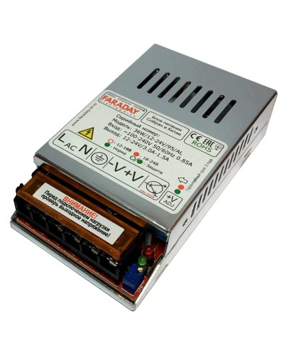 36W/12-24V/95AL. Импульсный блок питания. FARADAY в Астрахани
