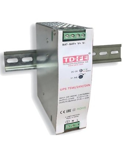 UPS 75W/24V/DIN. Блок бесперебойного питания. FARADAY в Астрахани
