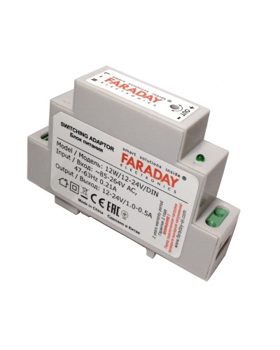 12W/12-24V/DIN. Блок питания. FARADAY в Астрахани